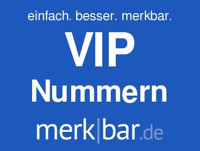 Vip Nummer Merkbar De